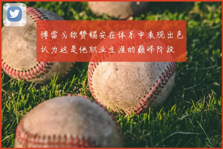 博雷戈称赞锡安在体系中表现出色认为这是他职业生涯的巅峰阶段